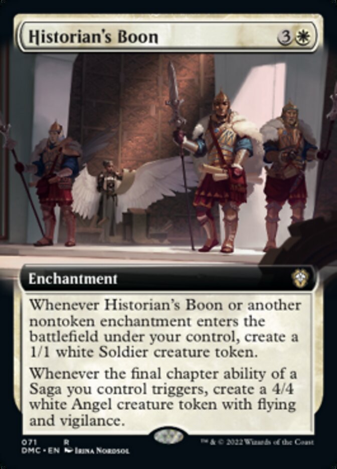 Historian's Boon (Extended Art) (DMC-071) - Dominaria United Commander: (Extended Art)