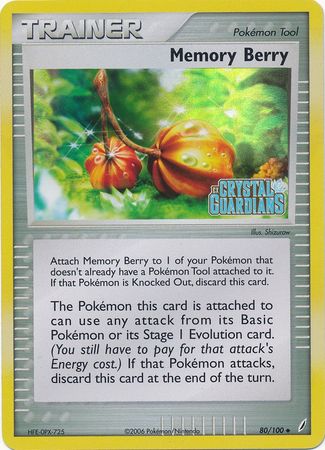 Memory Berry/100 - Crystal Guardians Reverse Holofoil