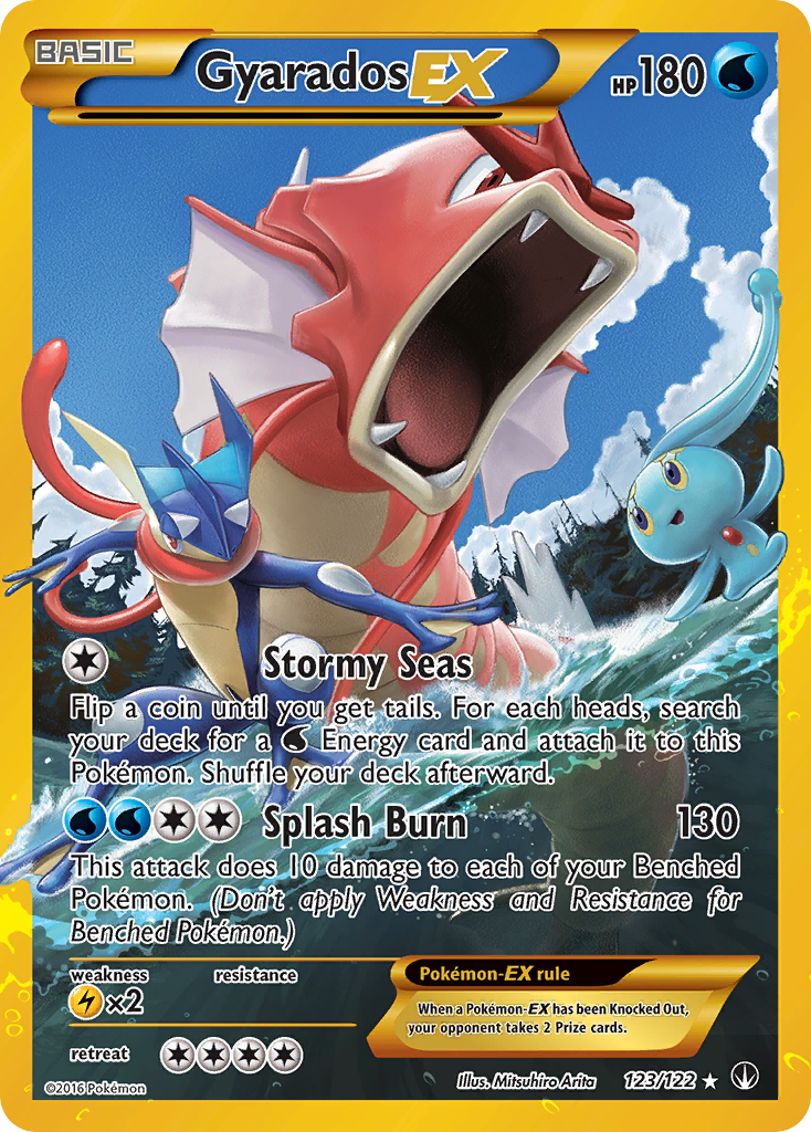 Gyarados EX (Secret) 123/122 - XY  BREAKpoint Holofoil