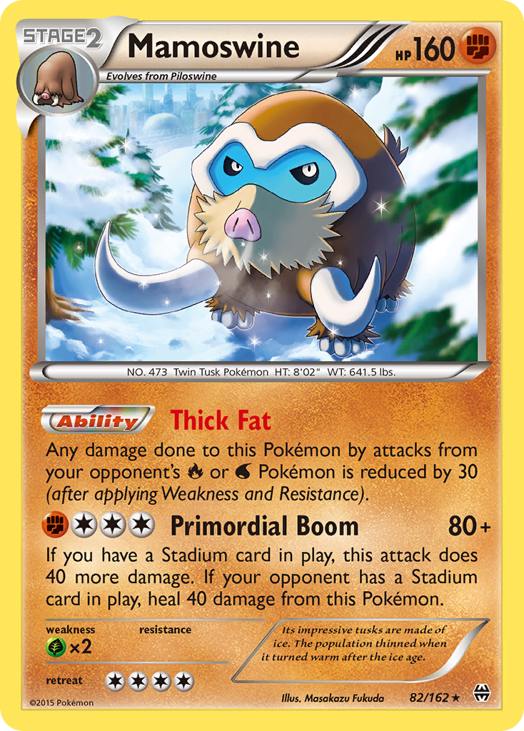 Mamoswine 82/162 - XY  BREAKthrough Holofoil