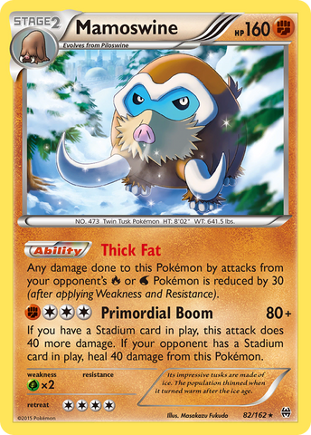 Mamoswine 82/162 - XY  BREAKthrough Holofoil