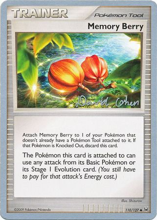 Memory Berry - 2009 (David Cohen) 110 - World Championship Decks