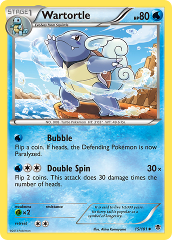 Wartortle 15/101 - Plasma Blast