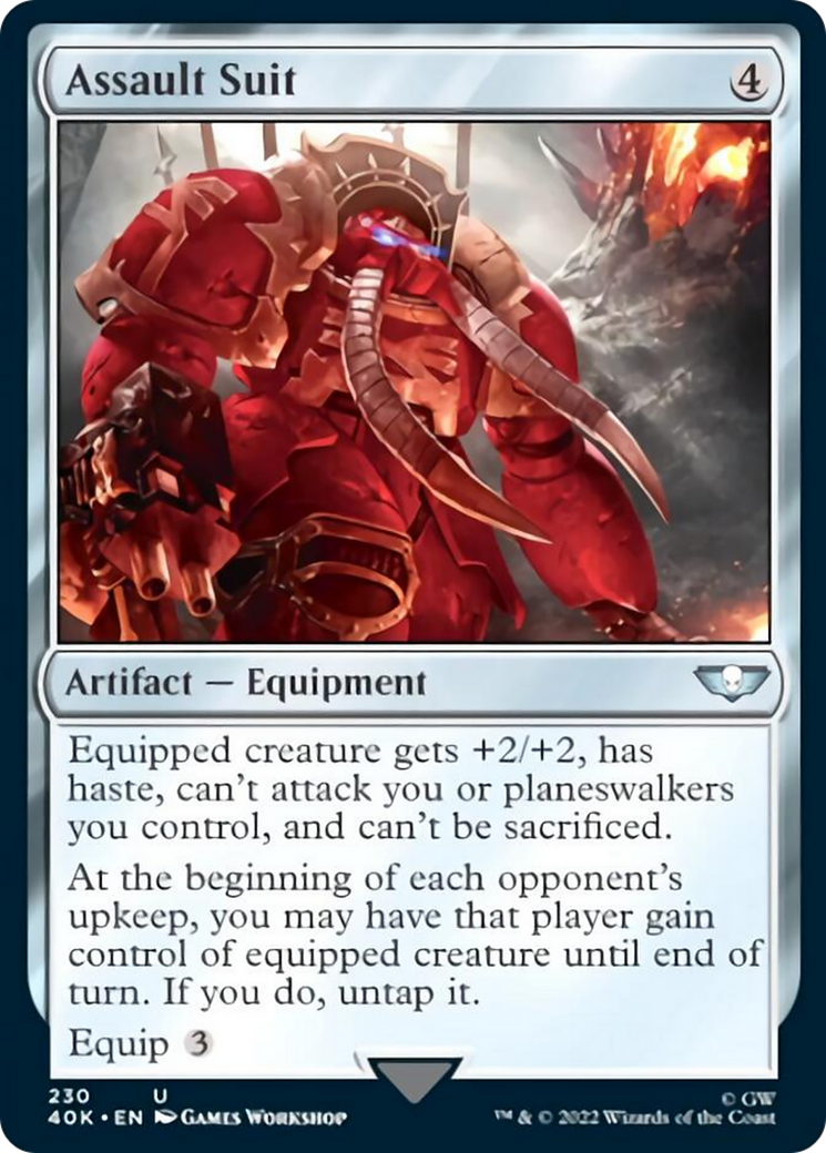 Assault Suit (Surge Foil) (40K-230) - Warhammer 40,000 Commander Foil