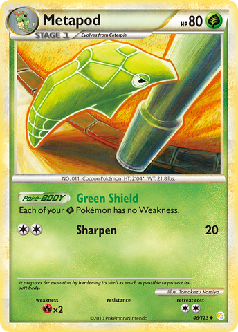 Metapod 46/123 - HeartGold SoulSilver