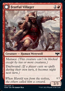 Fearful Villager (VOW-157) - Innistrad: Crimson Vow: (Double Faced Transform)