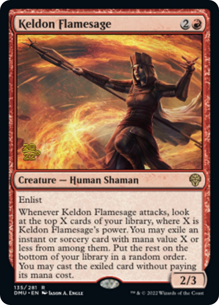 Keldon Flamesage (PRE-135) - Dominaria United Promos Foil