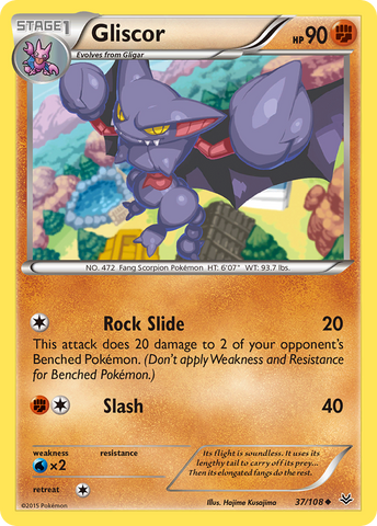 Gliscor/108 - XY  Roaring Skies