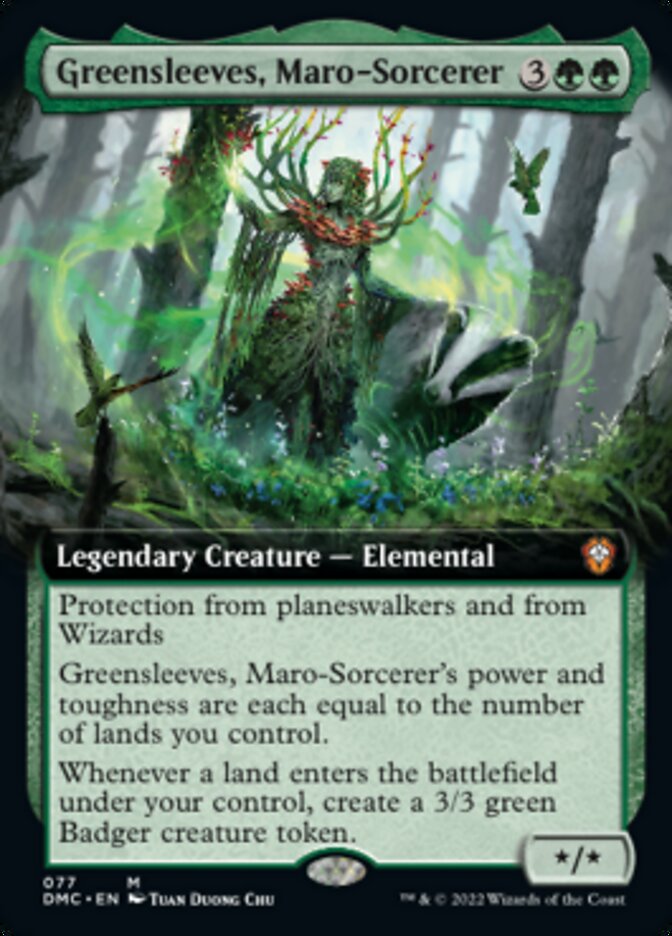 Greensleeves, Maro-Sorcerer (Extended Art) (DMC-077) - Dominaria United Commander: (Extended Art)