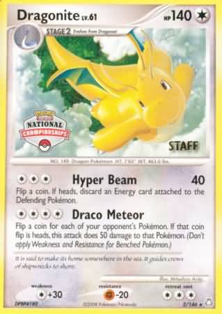 Dragonite - 2/146 (National Championships) [Staff] - League & Championship Cards