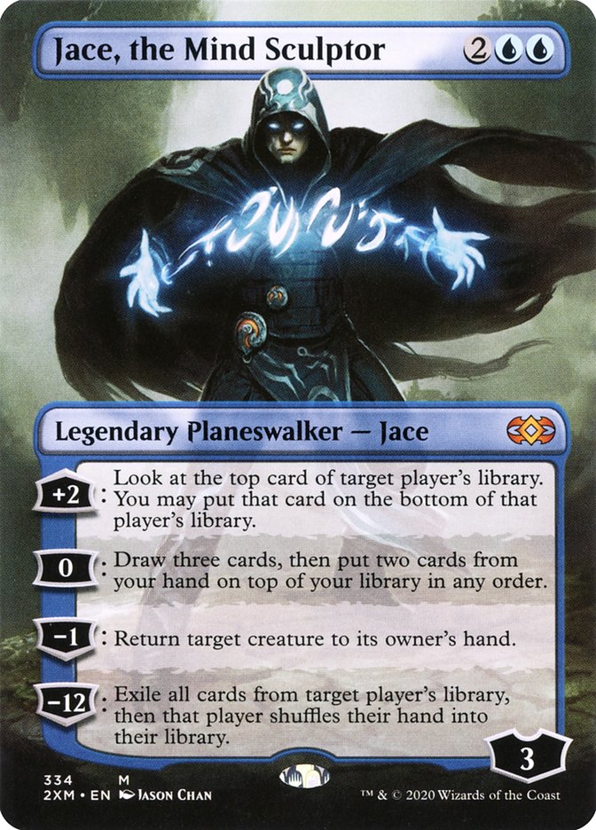 Jace, the Mind Sculptor (Borderless) (2XM-334) - Double Masters (Borderless)