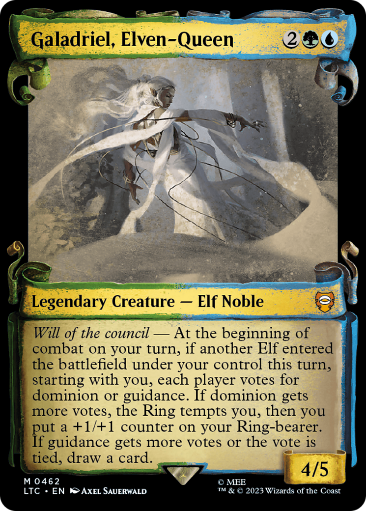 Galadriel, Elven-Queen (Showcase Scrolls) (LTC-462) - Tales of Middle-earth Commander: (Showcase)