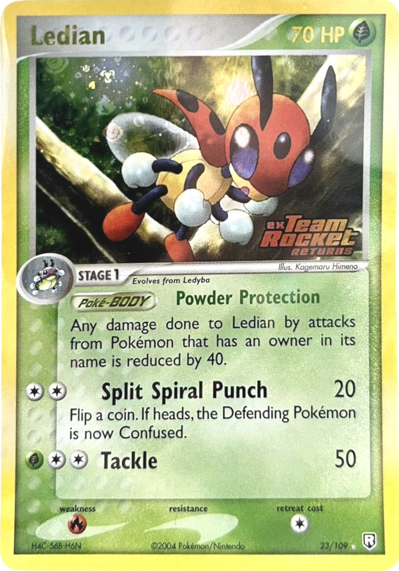 Ledian 23/109 - Team Rocket Returns Reverse Holofoil