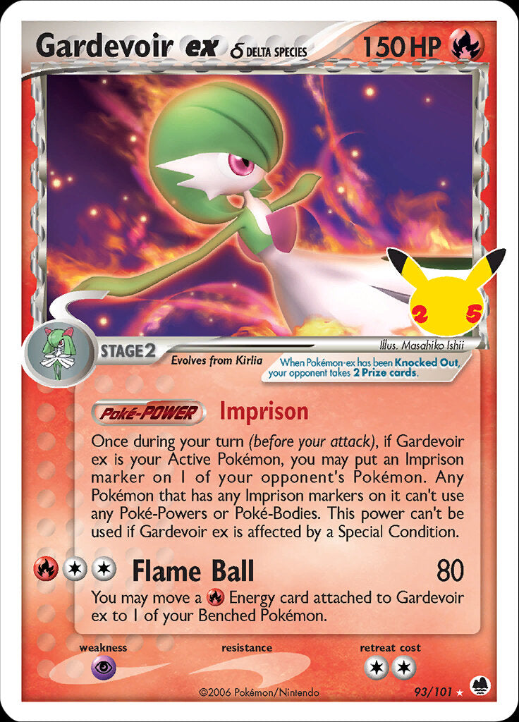 Gardevoir ex (Delta Species) 93/25 - Celebrations Classic Collection Holofoil