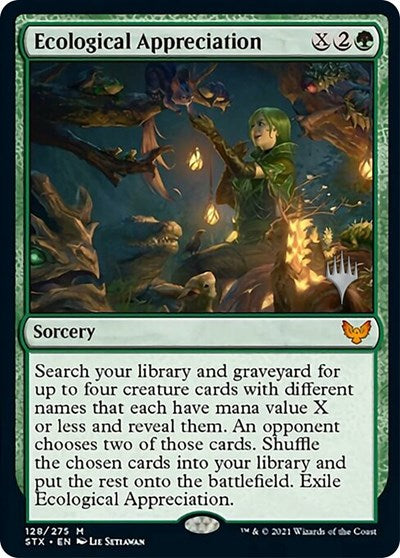 Ecological Appreciation (PPSTX-128P) - Strixhaven: School of Mages Promos