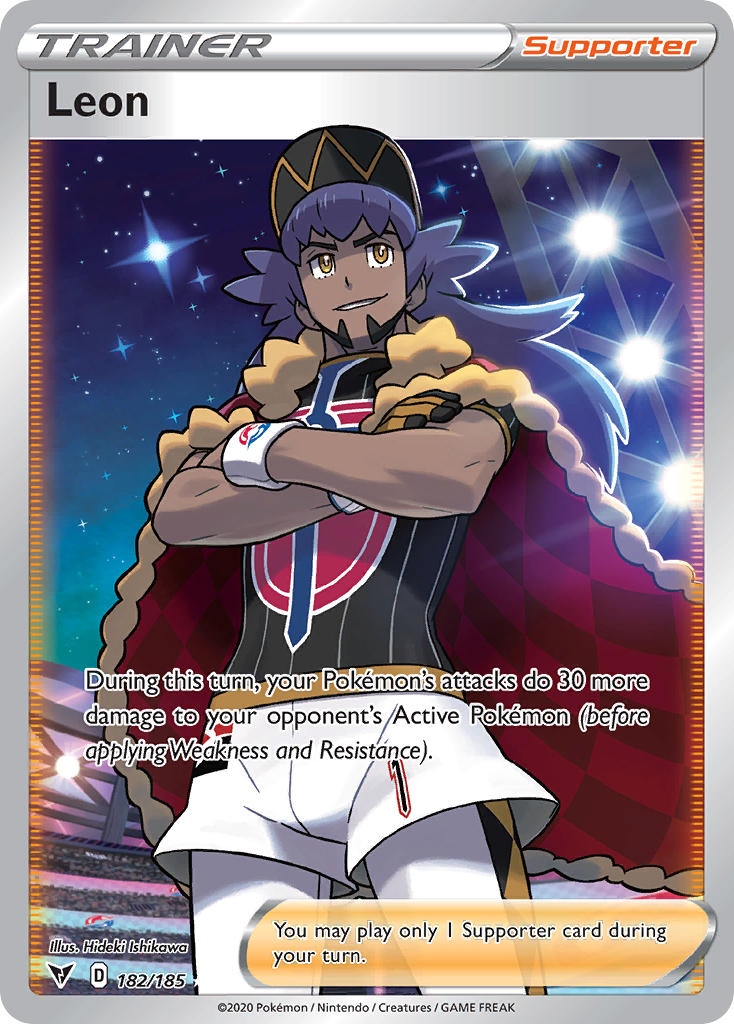 Leon (Full Art) 182/185 - SWSH04 Vivid Voltage Holofoil