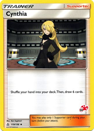 Cynthia - 119/156 (#59 Charizard Stamped) 119 - Battle Academy