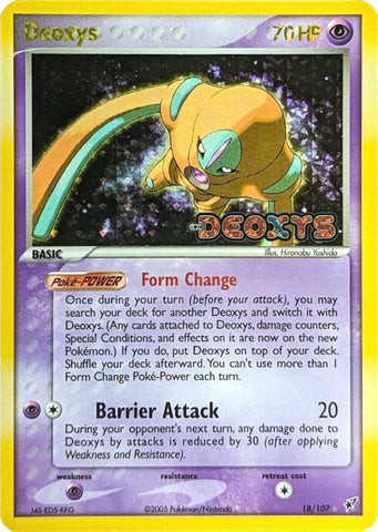 Deoxys (Defense Forme)/107 - Deoxys Reverse Holofoil