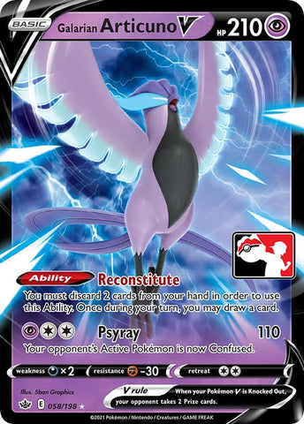 Galarian Articuno V - Prize Pack Series Cards Holofoil