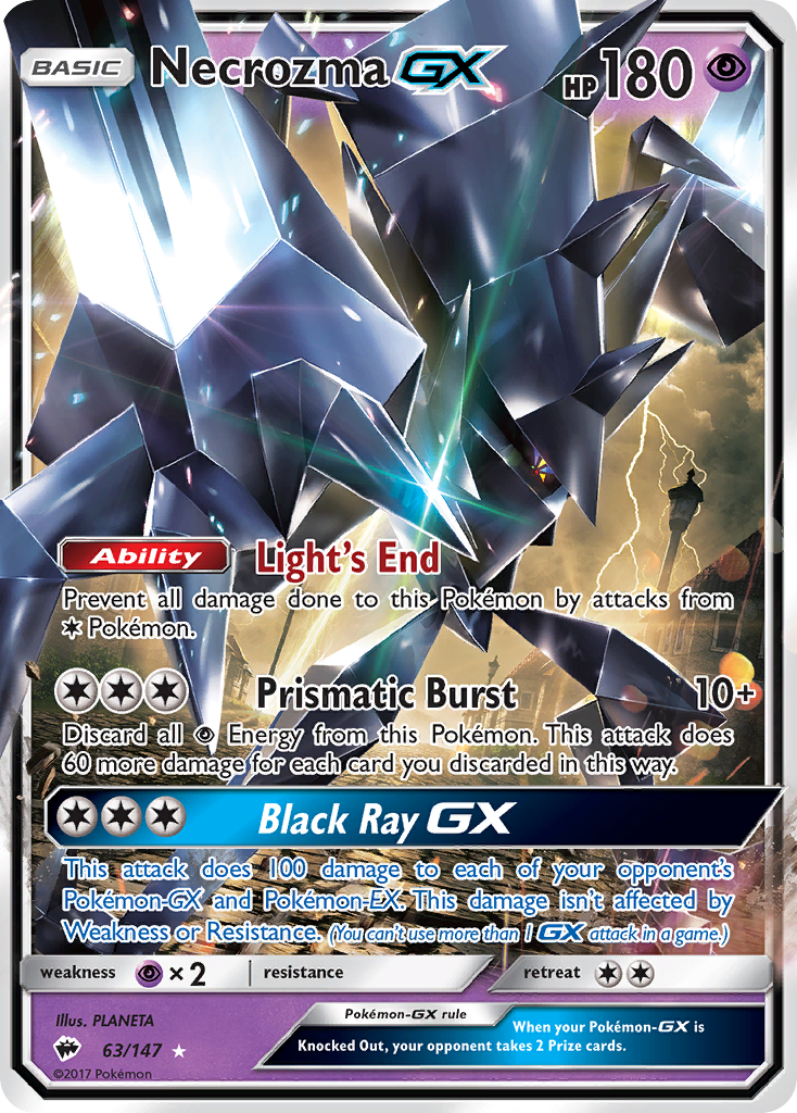 Necrozma GX 63/147 - SM  Burning Shadows Holofoil