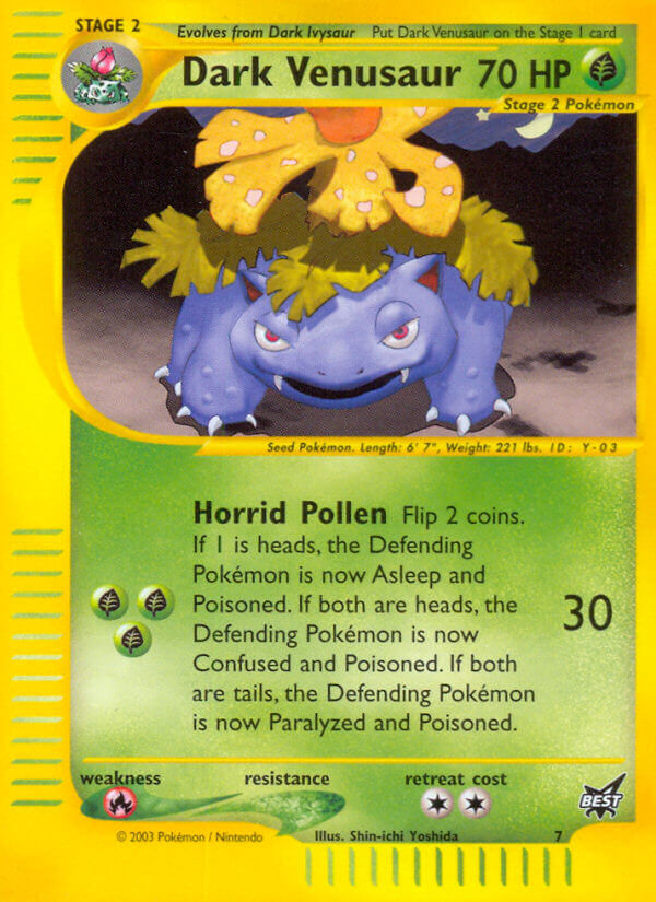 Dark Venusaur - 7/9 - Best of Promos