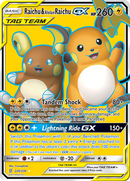 Raichu & Alolan Raichu GX (Full Art)/236 - SM  Unified Minds Holofoil