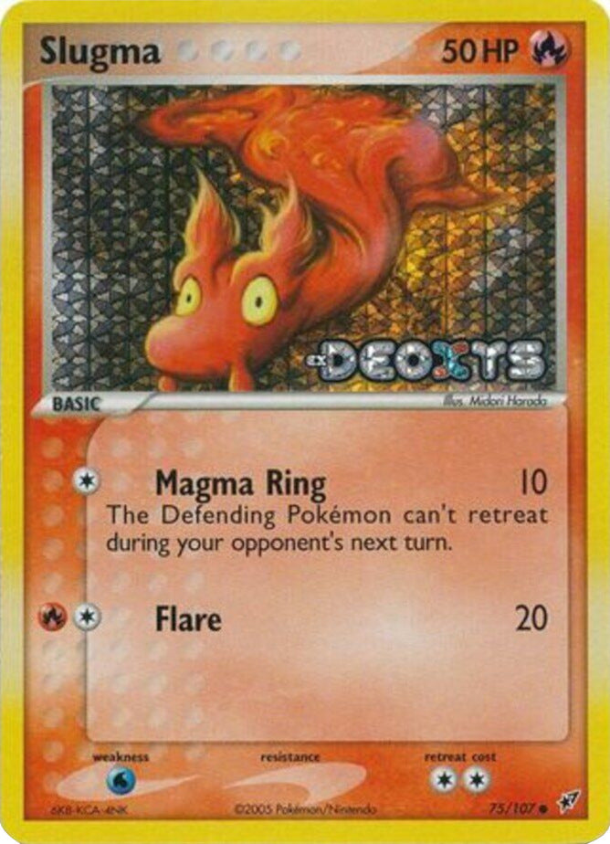 Slugma - 075/107/107 - Deoxys Reverse Holofoil