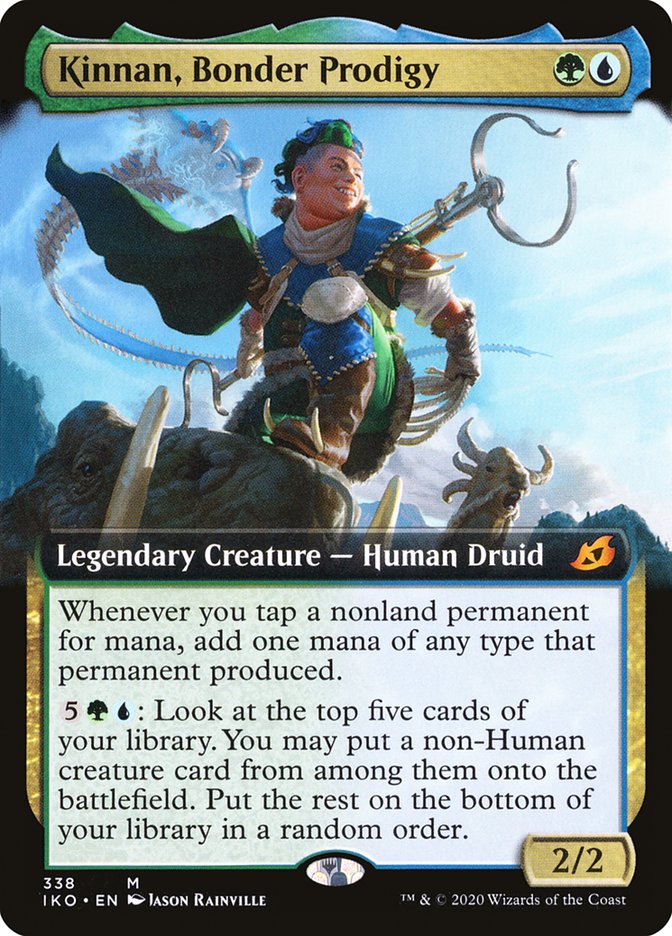 Kinnan, Bonder Prodigy (Extended Art) (IKO-338) - Ikoria: Lair of Behemoths: (Extended Art)