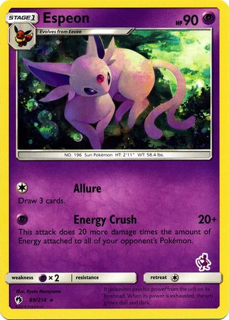 Espeon - 89/214 (Mewtwo Stamped) 89 - Battle Academy