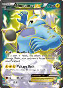 Thundurus EX (98 Full Art) 98/108 - XY  Roaring Skies Holofoil