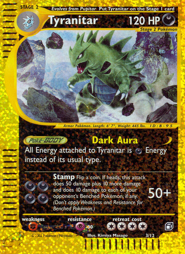 Tyranitar - 3/12 - Jumbo Cards Reverse Holofoil