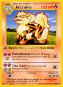 Arcanine - 23/102 - 1st Edition Base Set Shadowless - Uncommon