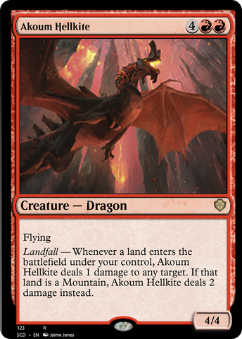 Akoum Hellkite (SCD-123) - Starter Commander Decks