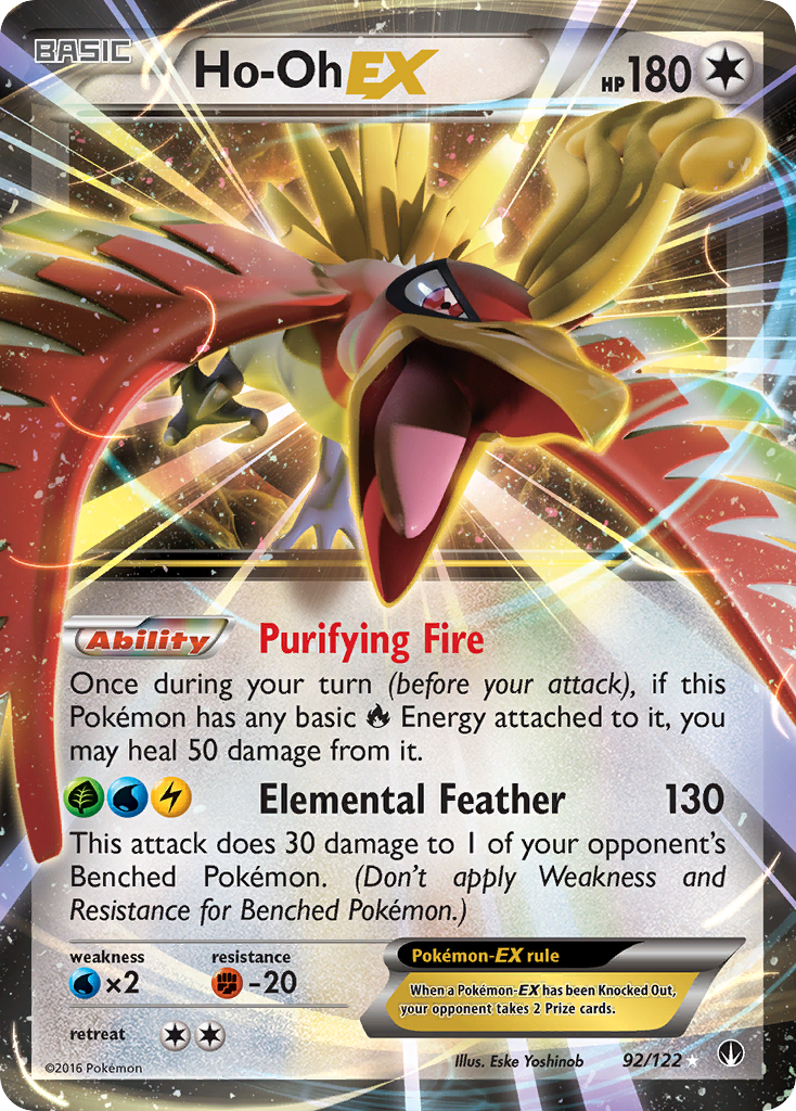 Ho-Oh EX 92/122 - XY  BREAKpoint Holofoil