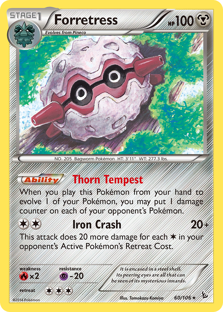 Forretress 60/106 - XY  Flashfire