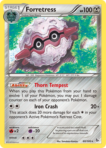 Forretress 60/106 - XY  Flashfire