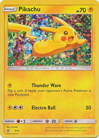 Pikachu - 5/12/12 - McDonalds Promos 2017 Holofoil