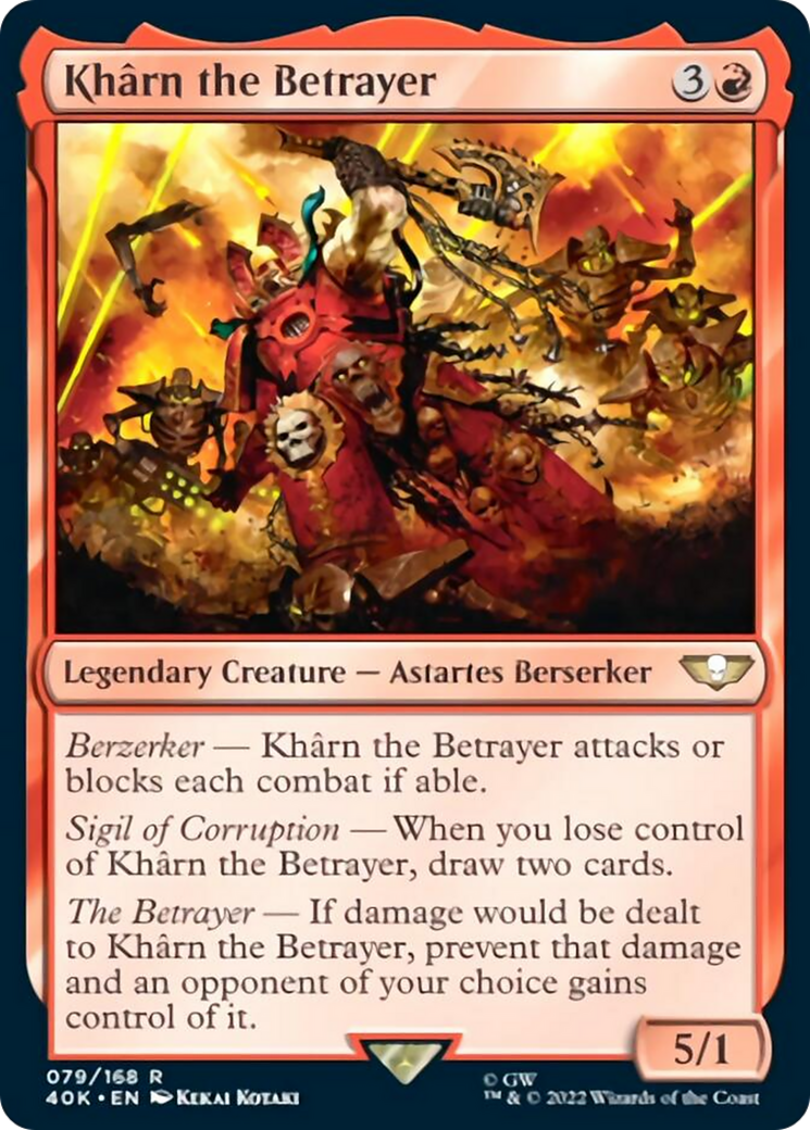 Kharn the Betrayer (40K-079) - Warhammer 40,000 Commander