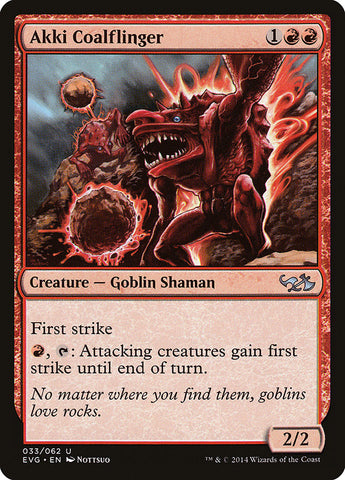 Akki Coalflinger (DD3-033) - Duel Decks Anthology: Elves vs. Goblins