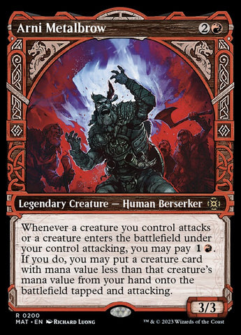 Arni Metalbrow (Halo Foil) (MAT-200) - March of the Machine: The Aftermath: (Showcase) Foil