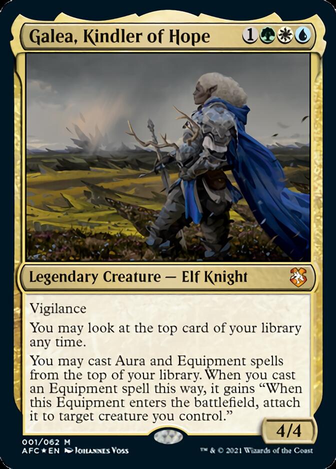 Galea, Kindler of Hope (AFC-001) - Forgotten Realms Commander Foil