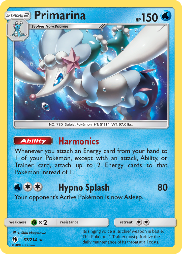 Primarina 67/214 - SM  Lost Thunder