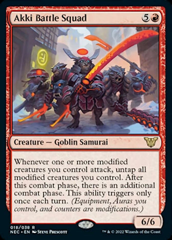 Akki Battle Squad (NEC-018) - Neon Dynasty Commander