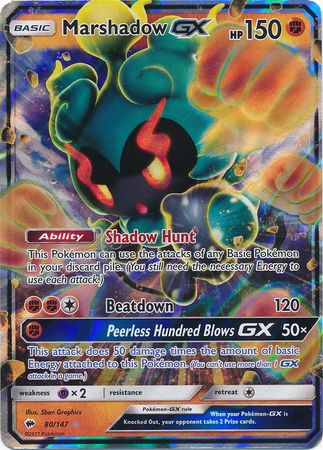 Marshadow GX - 80/147 - Jumbo Cards Holofoil