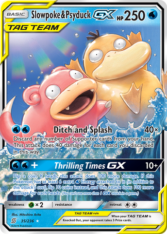 Slowpoke & Psyduck GX 35/236 - SM  Unified Minds Holofoil