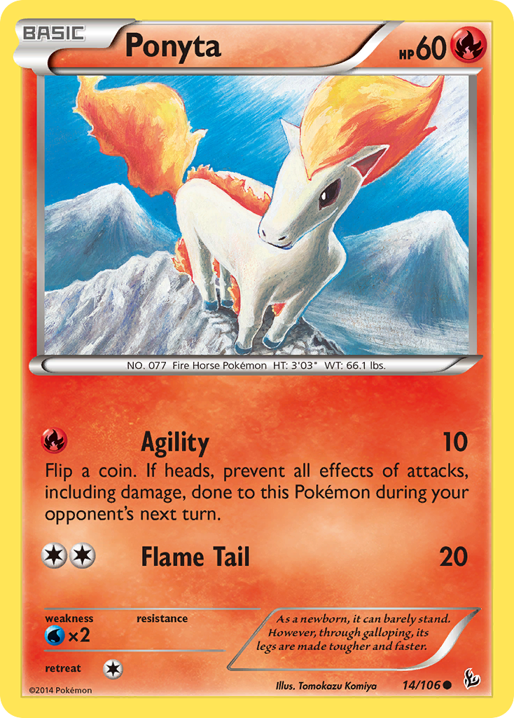 Ponyta 14/106 - XY  Flashfire