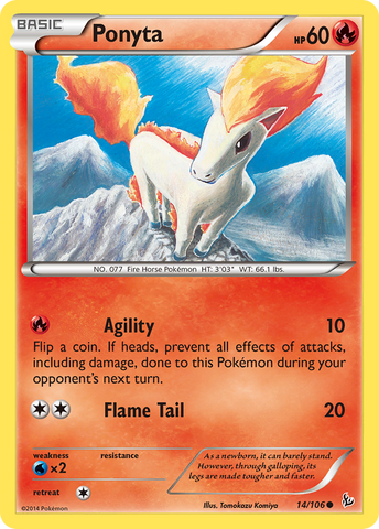 Ponyta 14/106 - XY  Flashfire