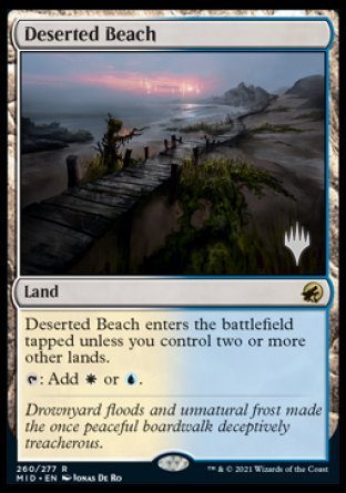 Deserted Beach (PPMID-260) - Innistrad: Midnight Hunt Promos