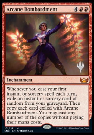 Arcane Bombardment (PPSNC-101) - Streets of New Capenna Promos