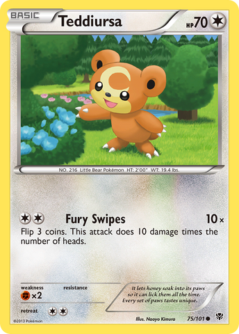 Teddiursa 75/101 - Plasma Blast